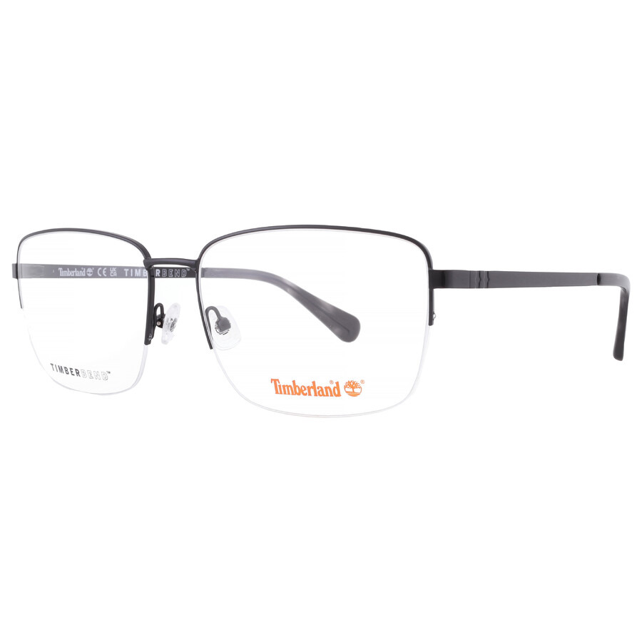 Timberland Demo Rectangular Men's Eyeglasses TB50059 001 64 - 2