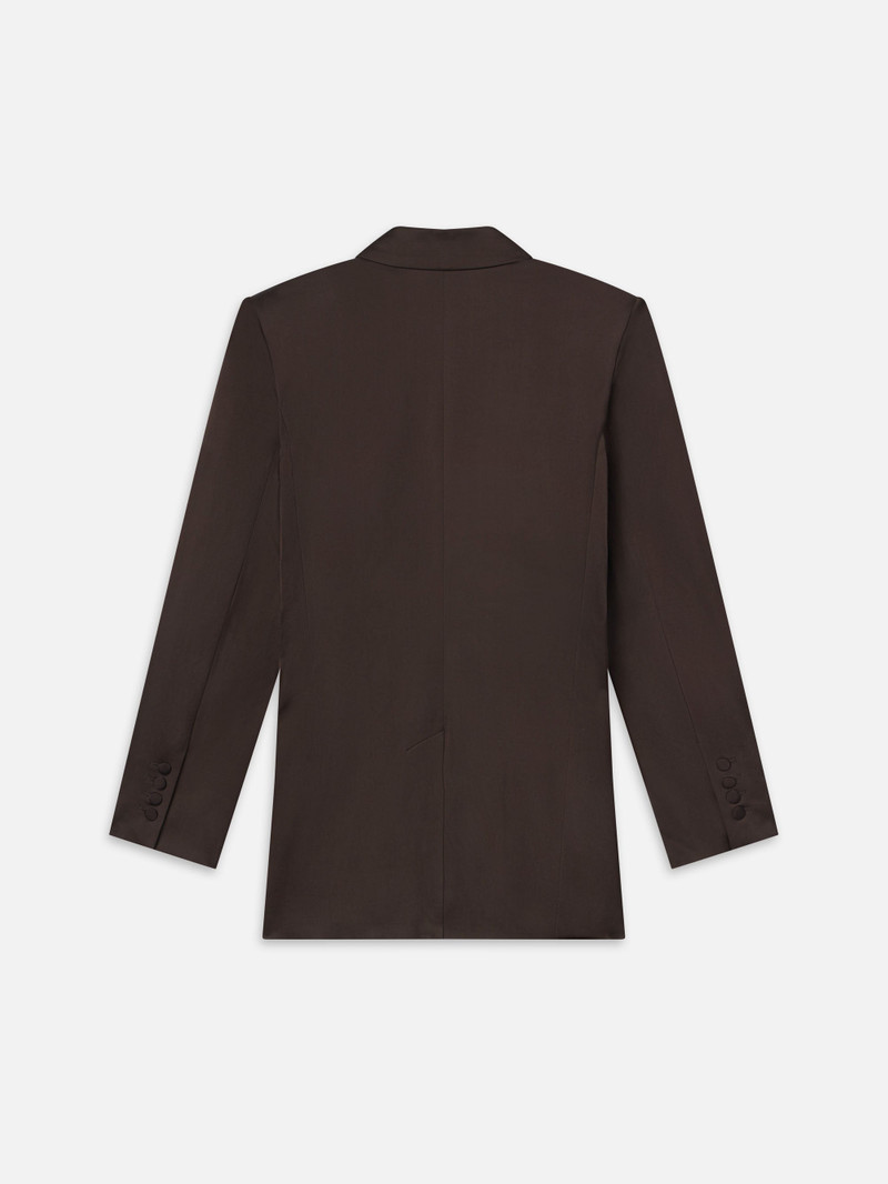Double-Breasted Slim Blazer in Espresso 4