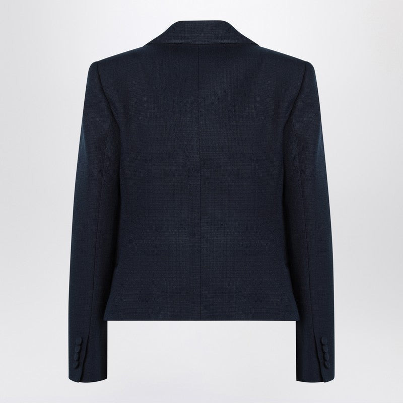 Valentino Blue Viscose Jacket With Bow Women - 2