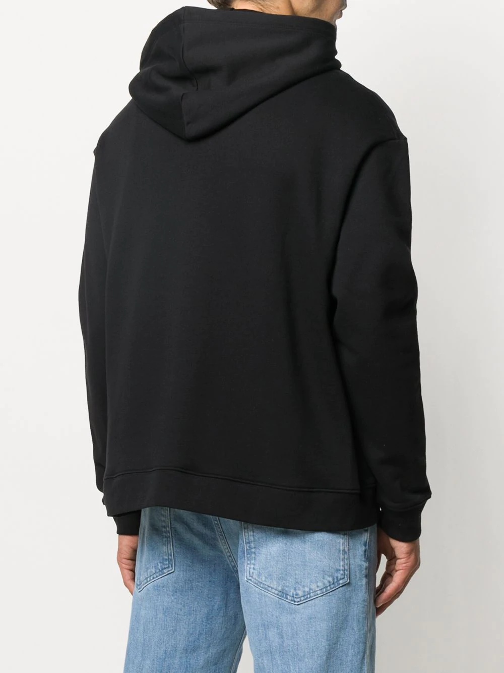 tie-detail hoodie - 4