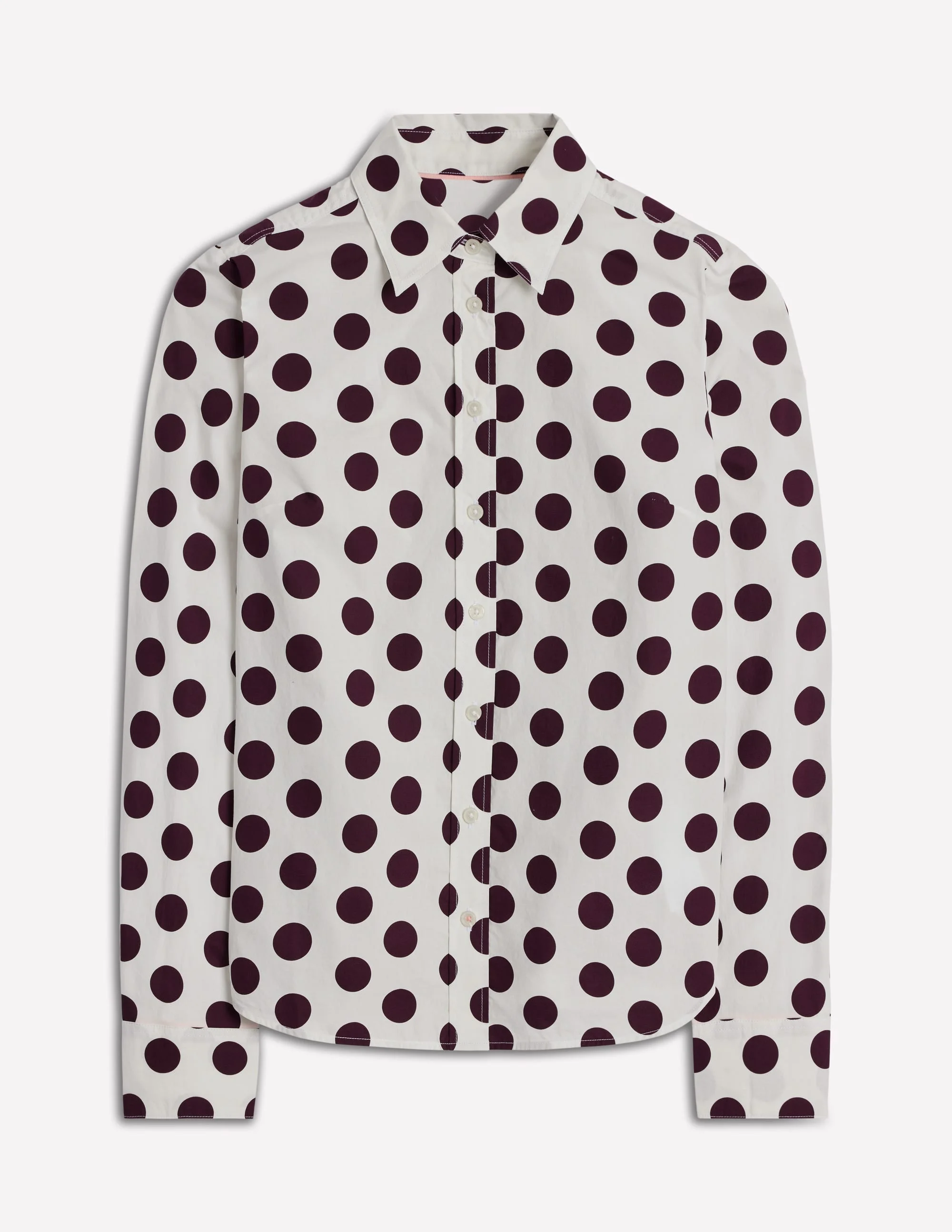 Sienna Cotton Shirt-Deep Wisteria, Spots - 1