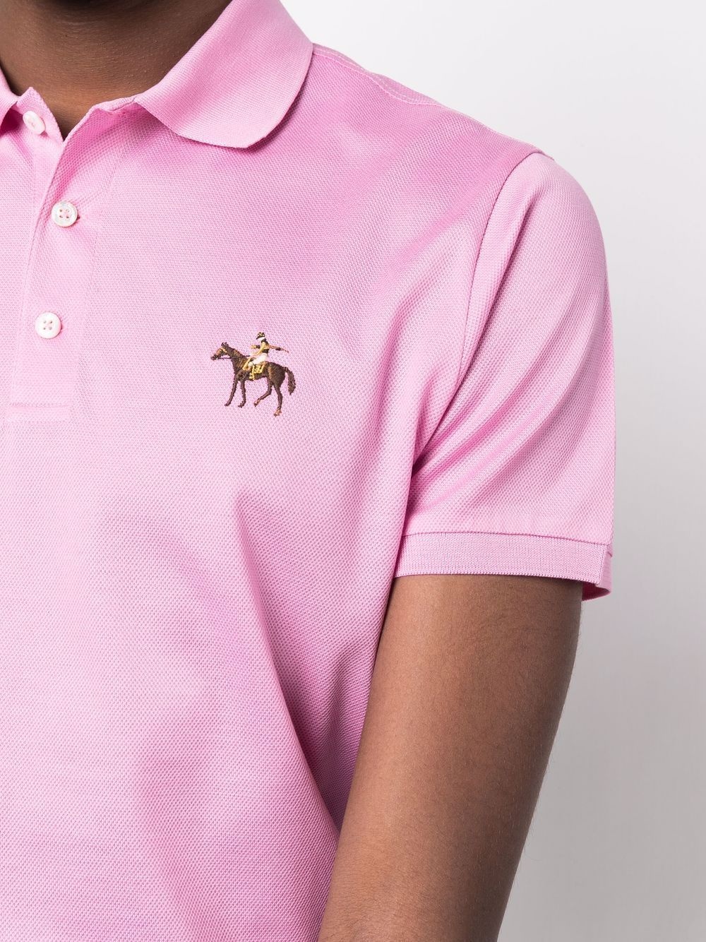 Standing Horse embroidered polo shirt - 8