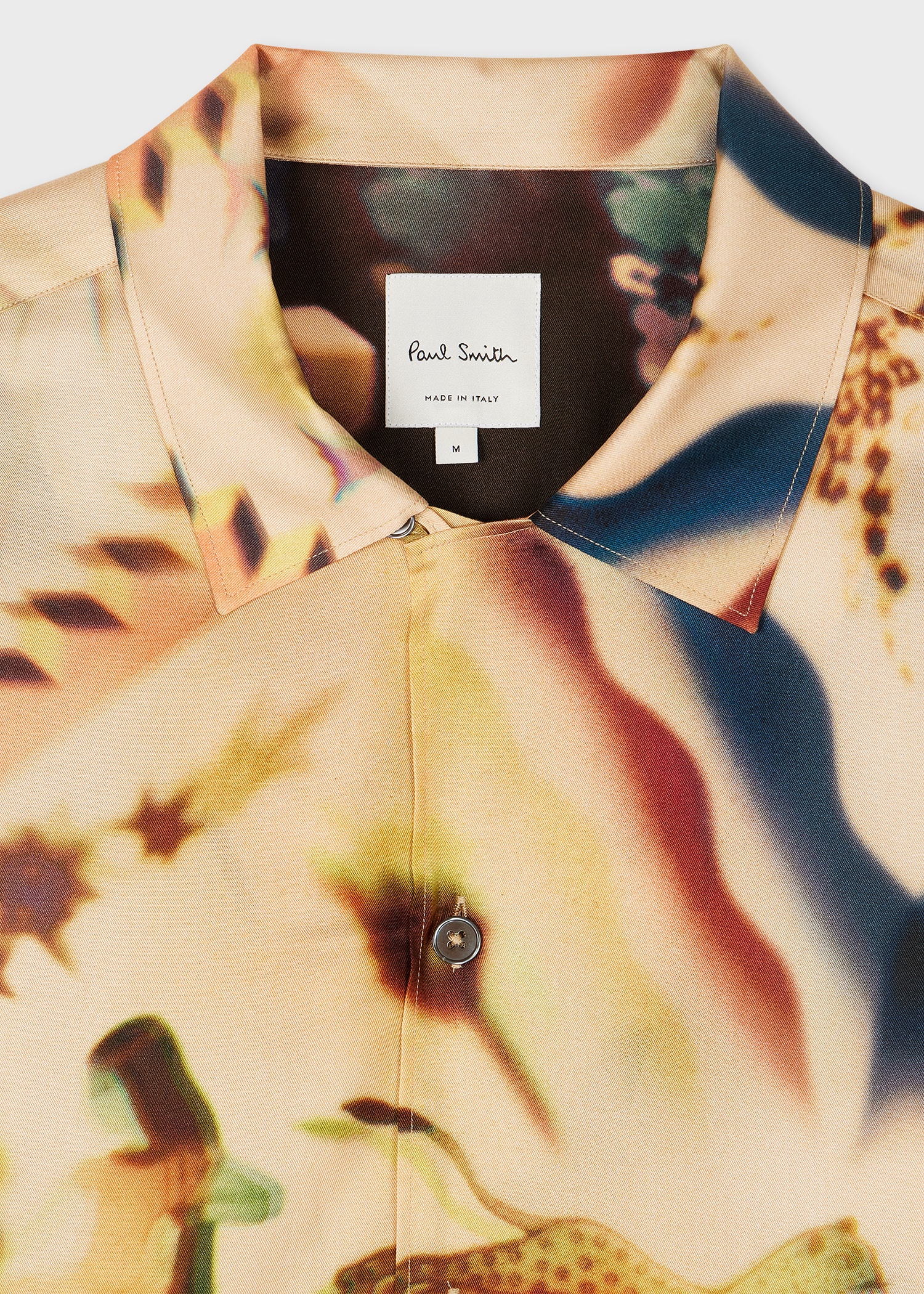 Beige 'Lumiere' Print Lyocell Shirt - 3