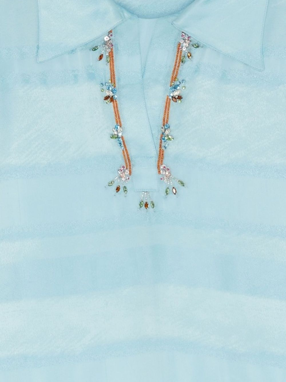 embellished-collar shirt - 2