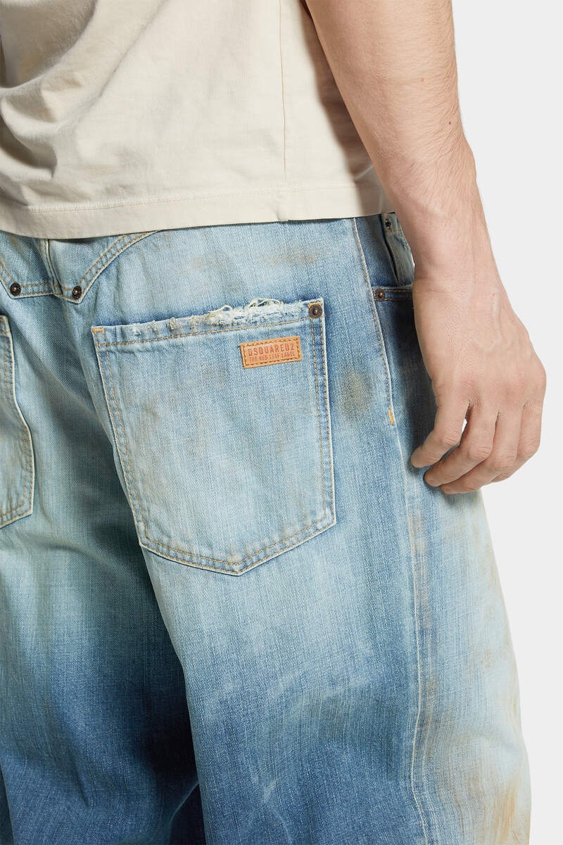 MEDIUM RUSTY NAIL WASH LOOSE JEANS - 6