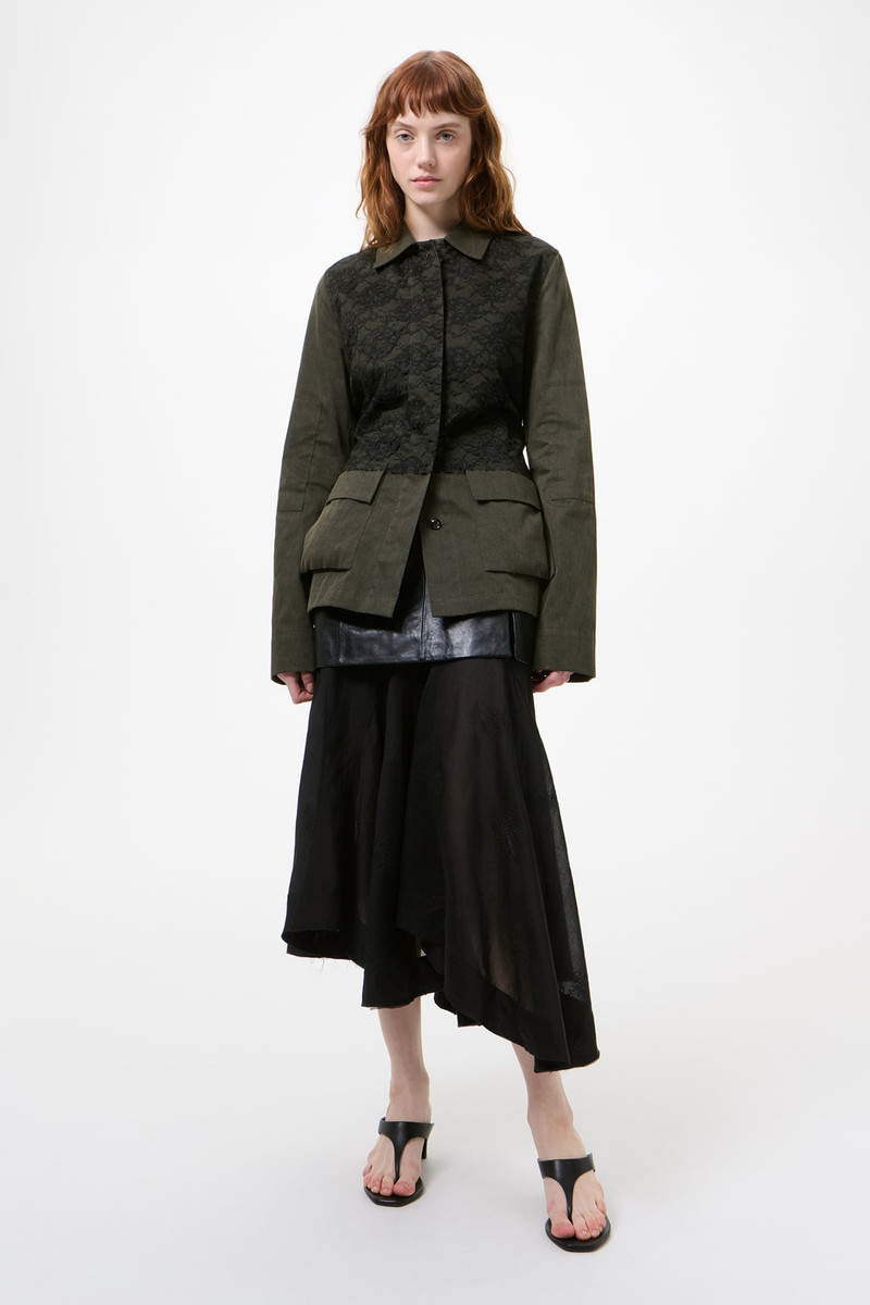 Our Legacy Split Jacket Antique Mudd Coated Sateen outlook