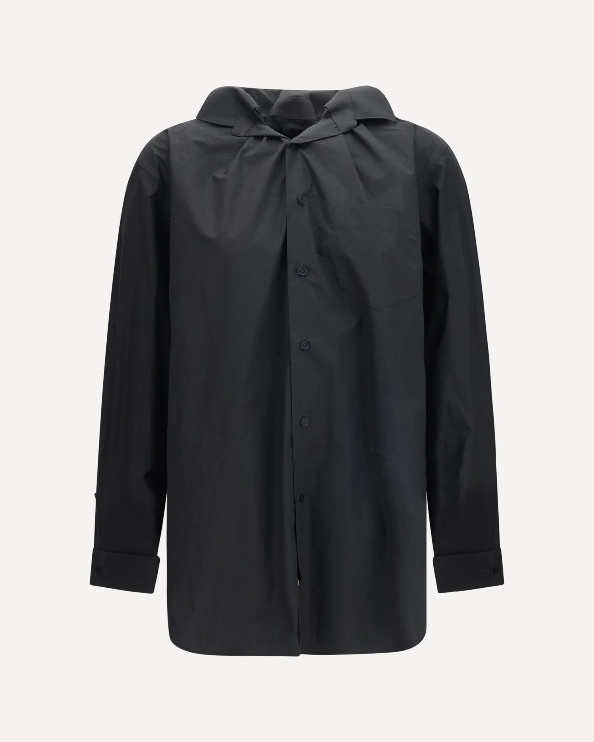 Shirt with elasticated collar - 1