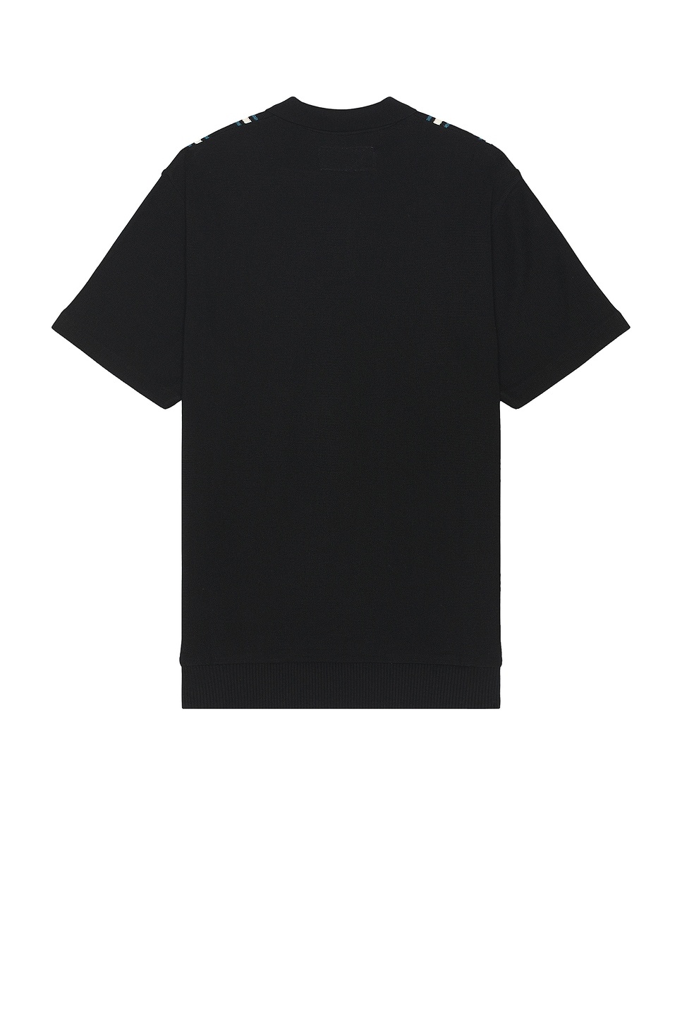 WACKO MARIA Striped Knit Polo Shirt | REVERSIBLE