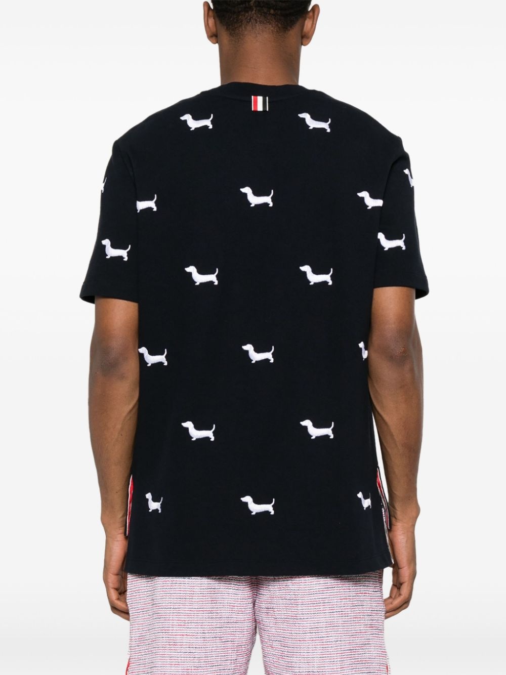 dog-embroidery T-shirt - 4