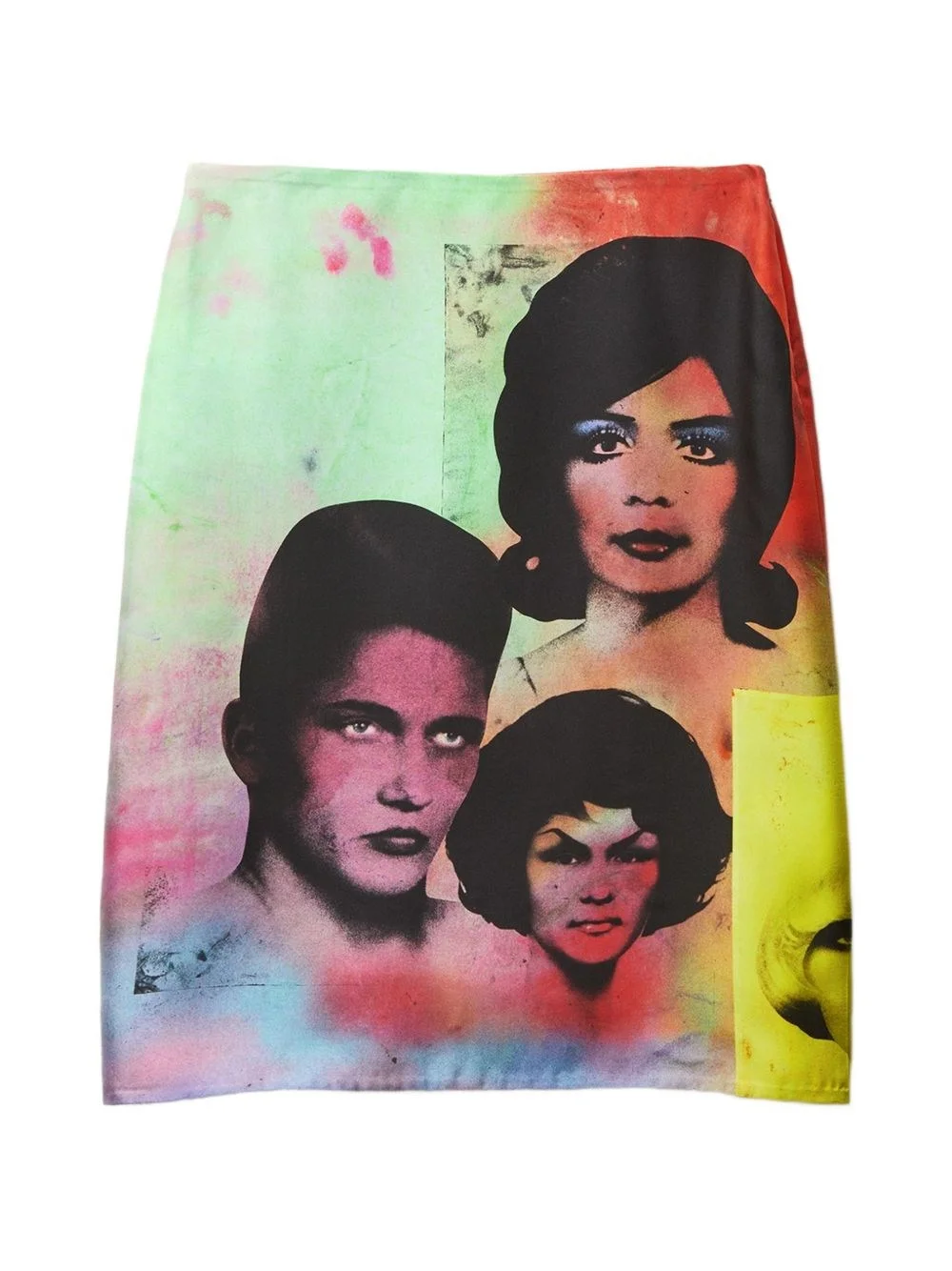 Printed silk skirt - 1