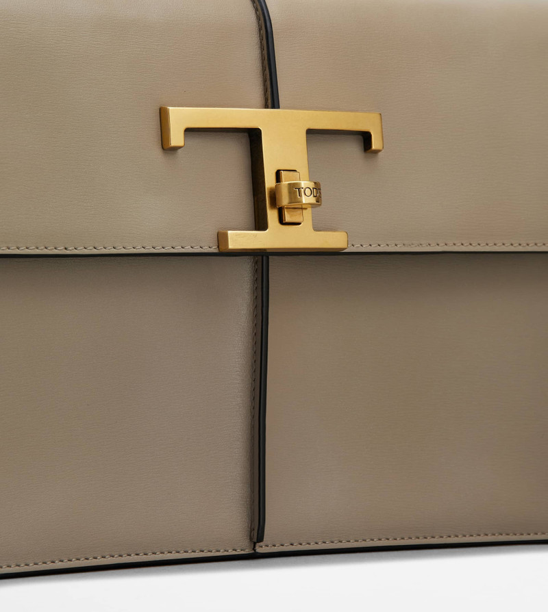 TIMELESS CLUTCH BAG IN LEATHER - GREY 4