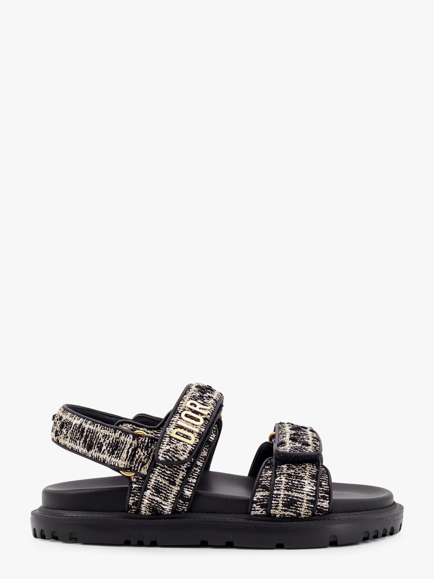 Dior Dioract cannage tweed sandals | worldclassfashion