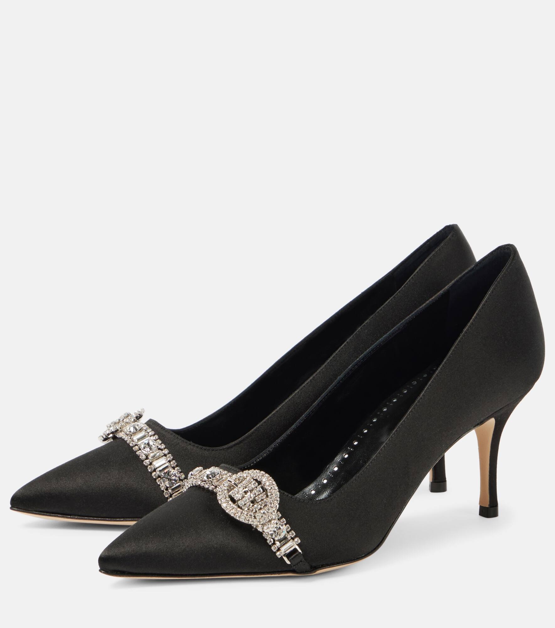 Asa 70 satin pumps - 4
