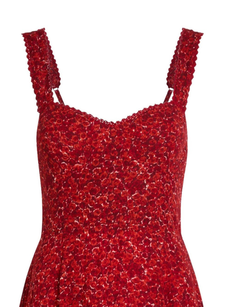 Reformation floral sleeveless midi dress outlook