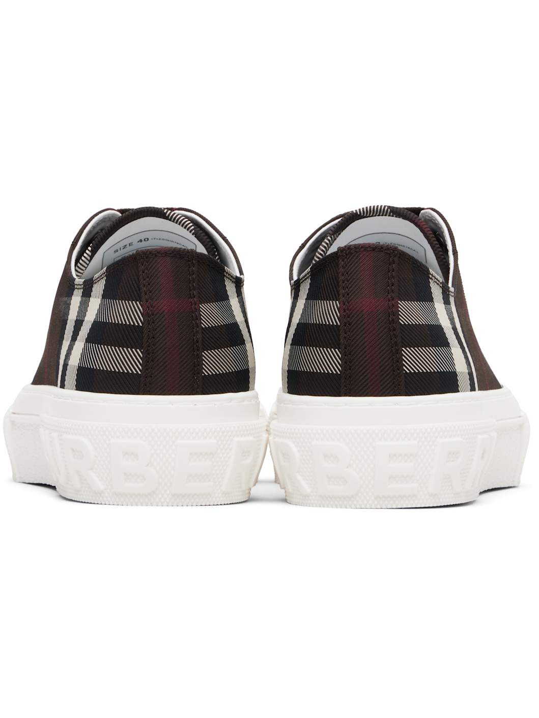 Brown Check Sneakers - 2