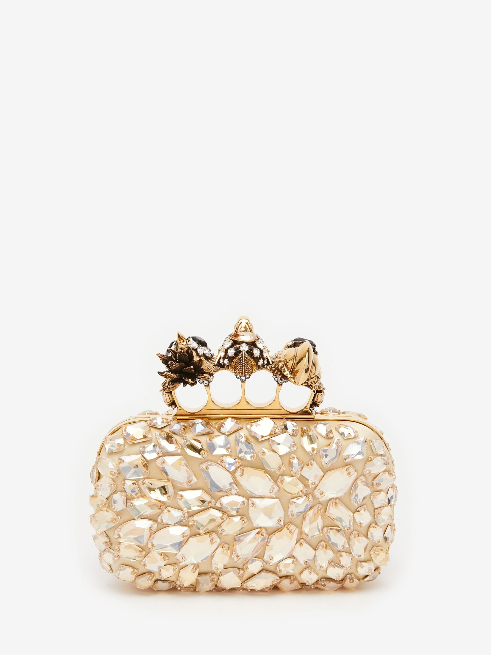 Women's Bosch Knuckle Clutch in Gold - 3