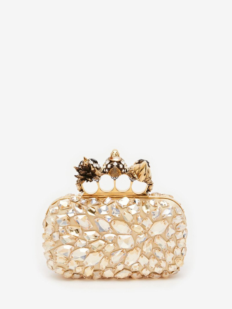 Women's Bosch Knuckle Clutch in Gold 3