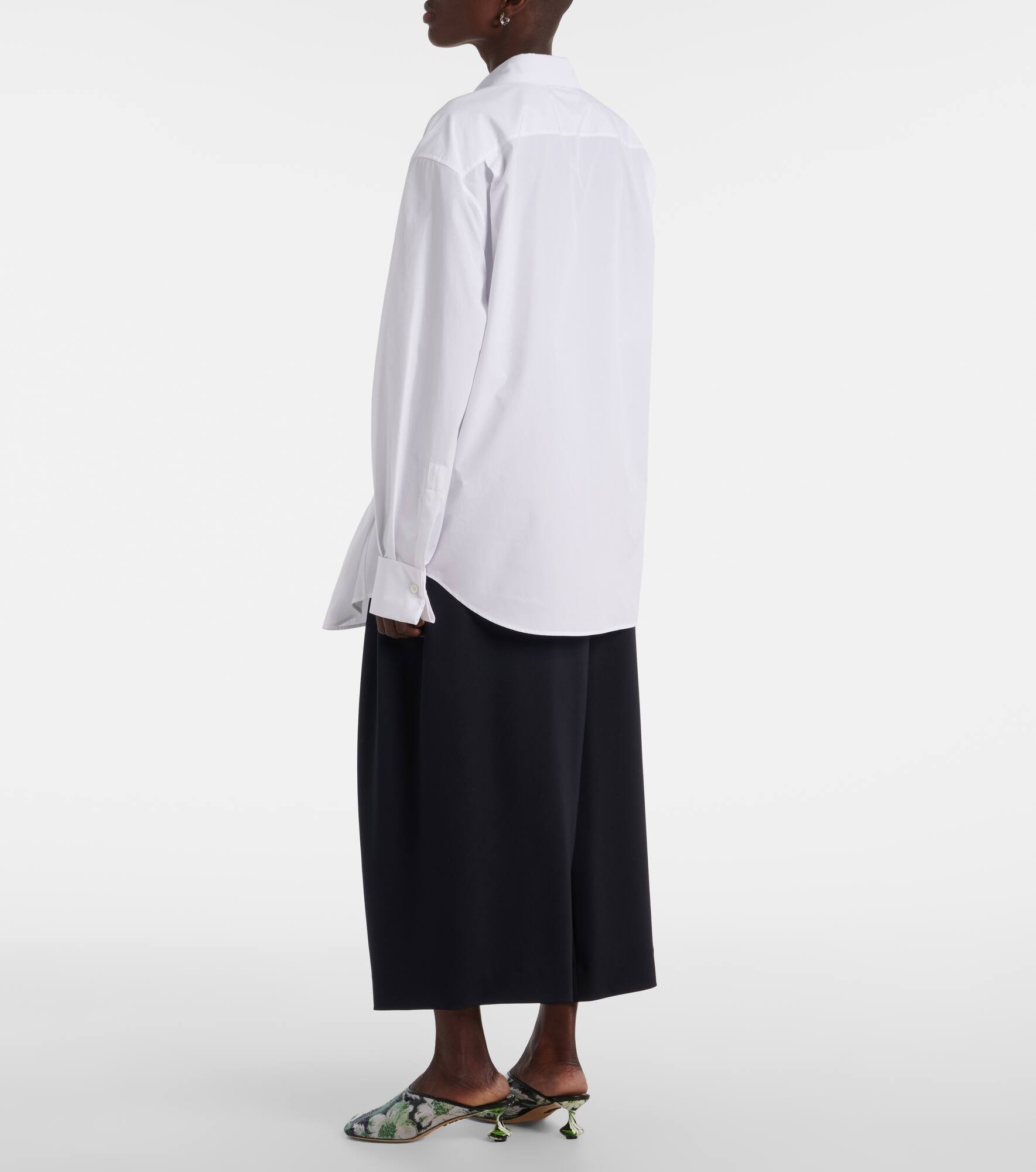 Draped cotton shirt - 3