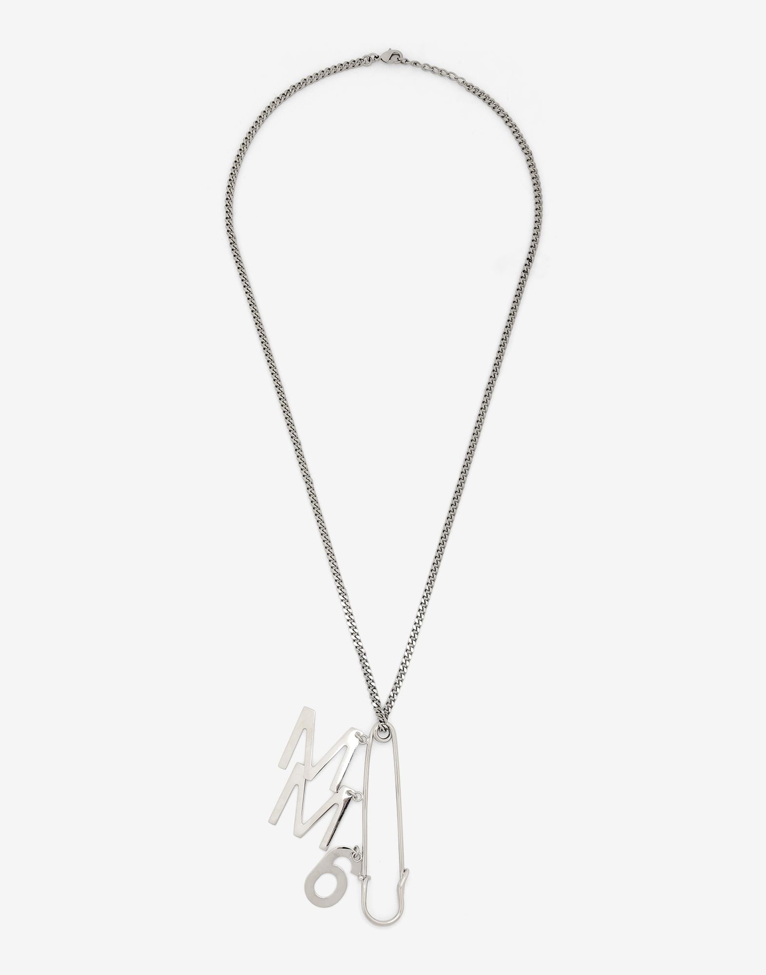 Logo charm chain necklace - 1
