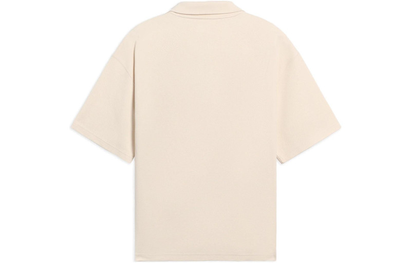 Li-Ning Li-Ning Logo Half Zip Polo Shirt 'Creamy White' APLS018-4 outlook