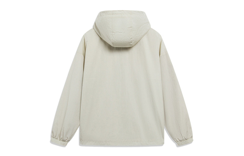 Li-Ning Li-Ning Logo Half Zip Hooded Windbreaker 'Grey' AFDT525-4 outlook