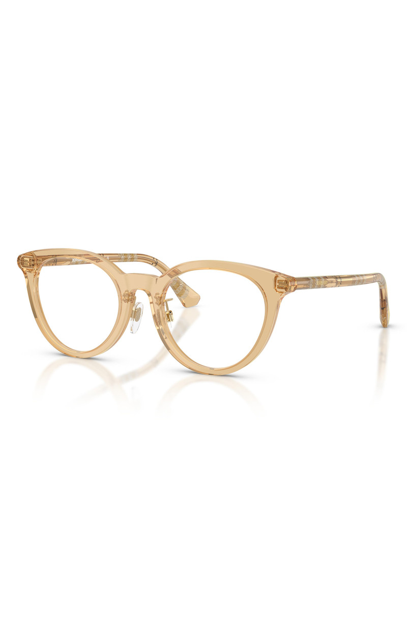 Burberry burberry 50mm Round Optical Glasses in Beige /Demo Lens at Nordstrom outlook