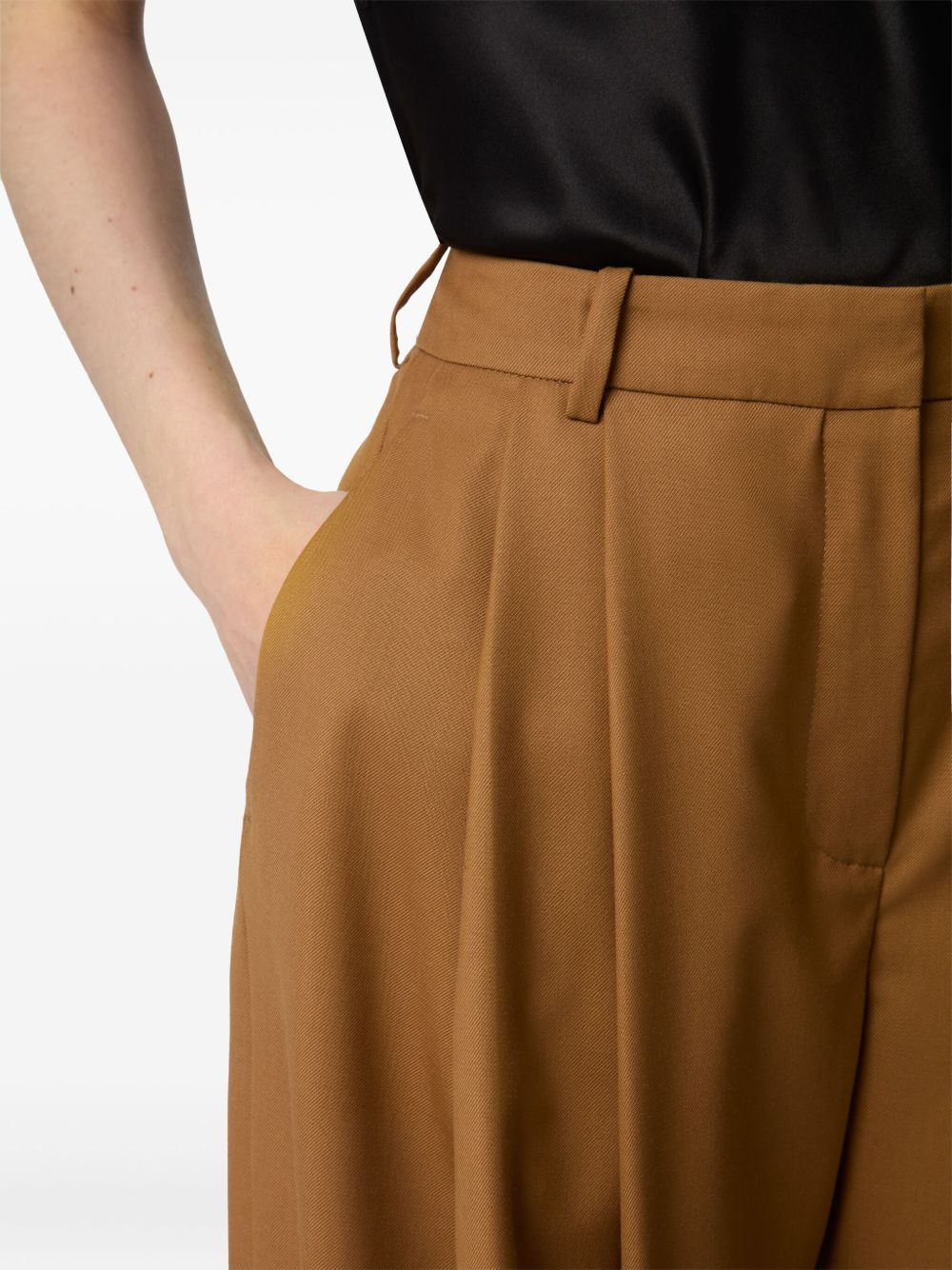 pleated wool trousers - 5