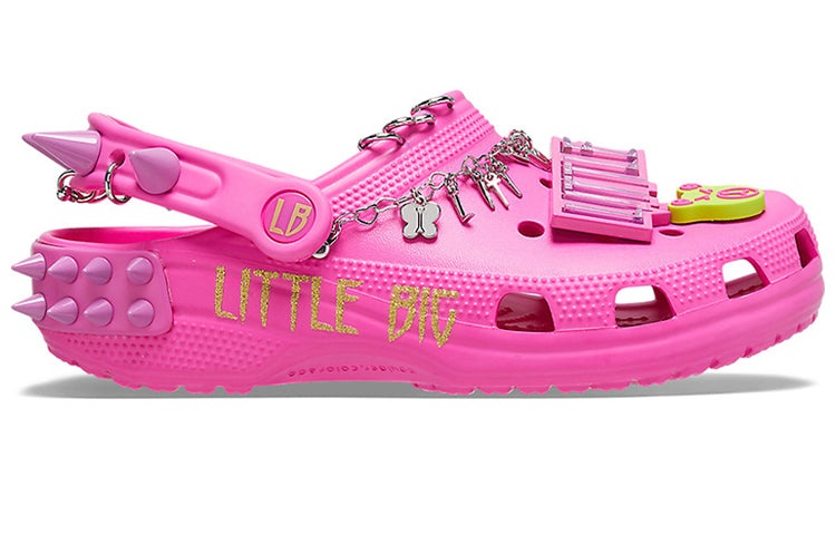 Crocs x LittleBig Classic Clog Sandals 'Pink' 207546-6QQ - 3