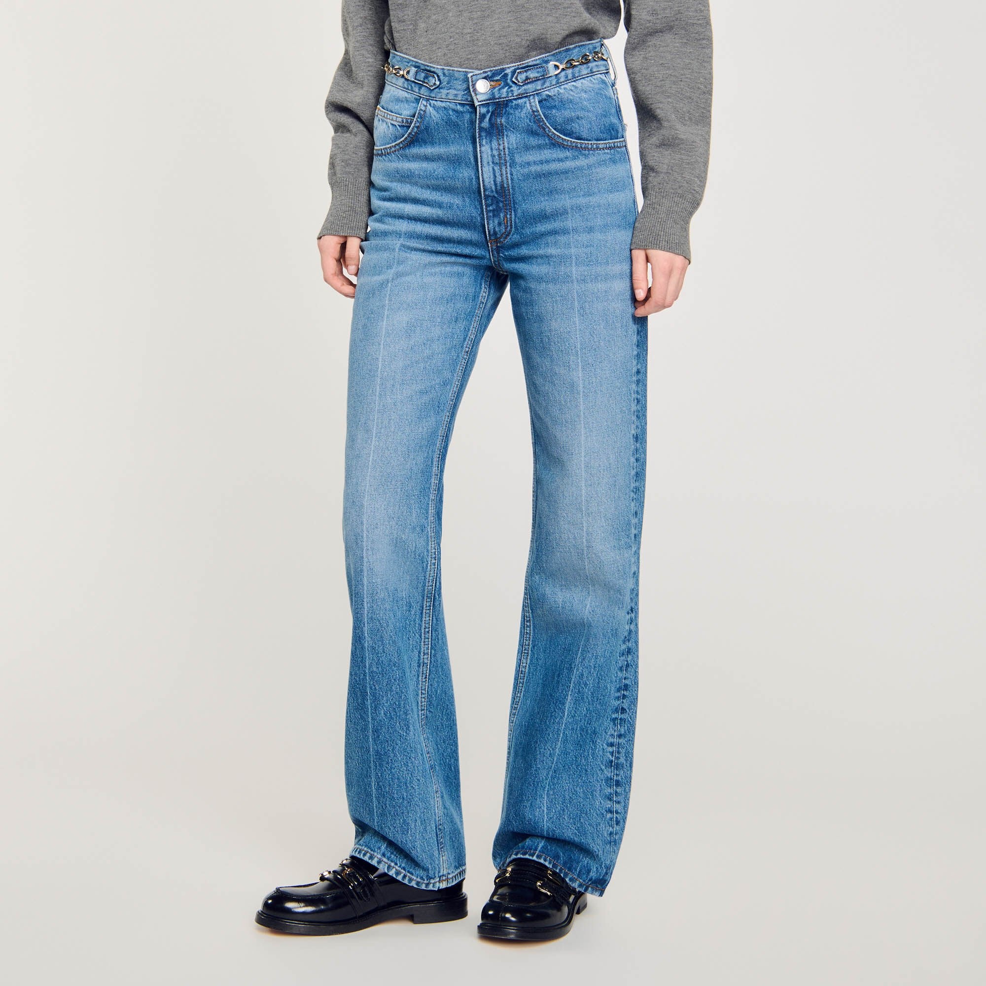 CURB CHAIN JEANS - 5