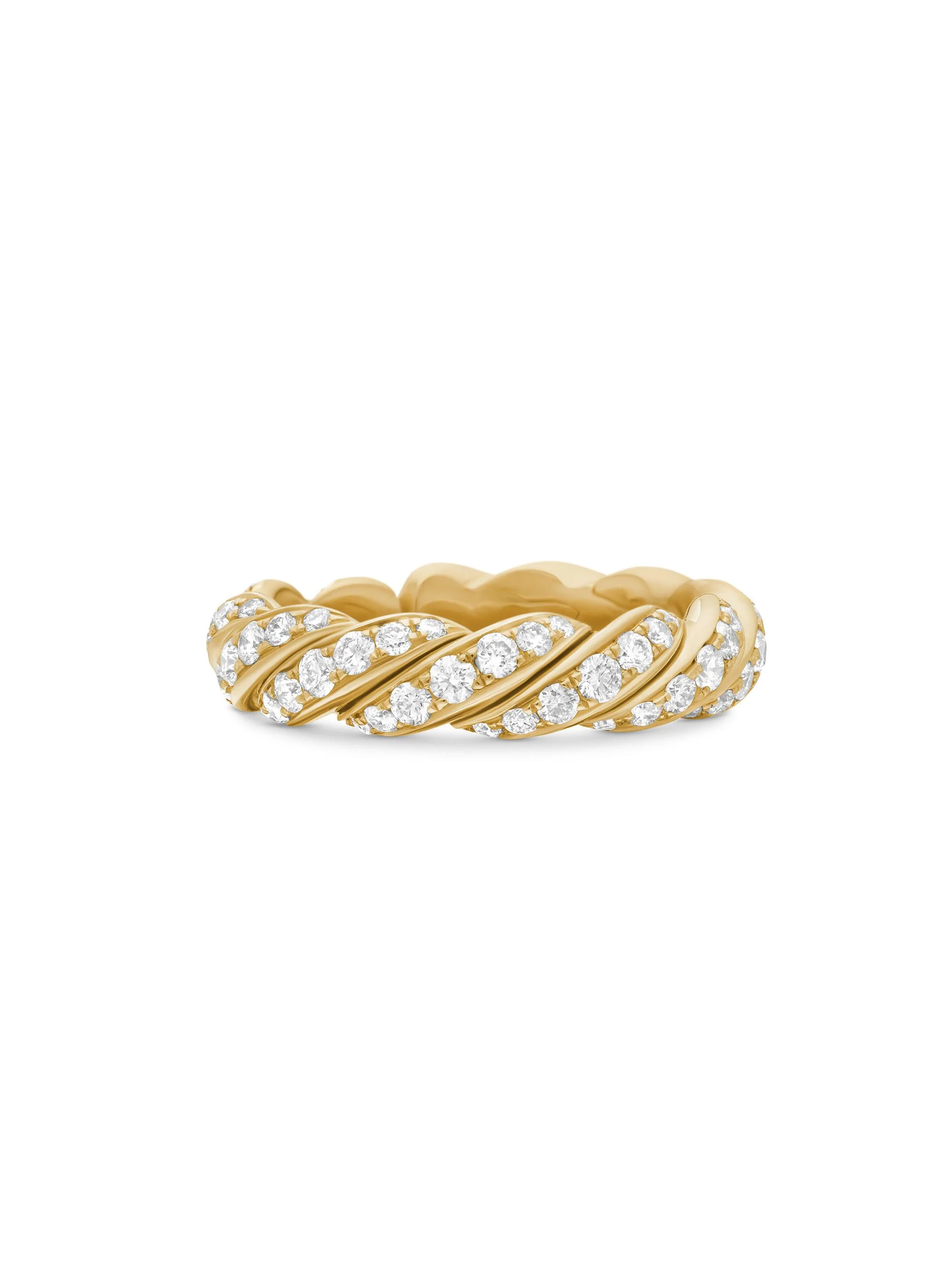 Women's Pavéflex Band Ring in 18K Yellow Gold - Diamond - 1