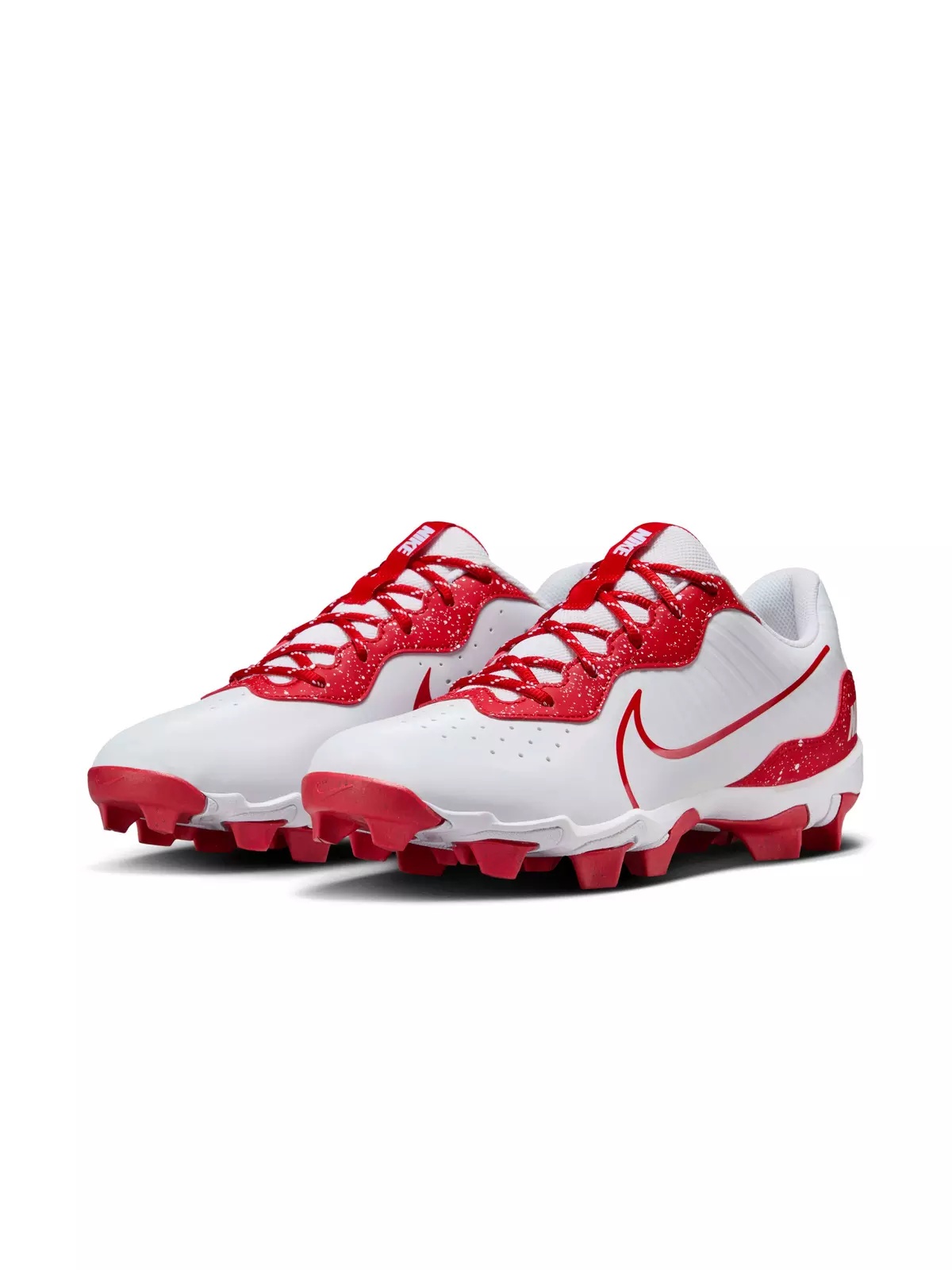 Alpha Huarache 4 Keystone "White/University Red" Men's Baseball Cleat - 3