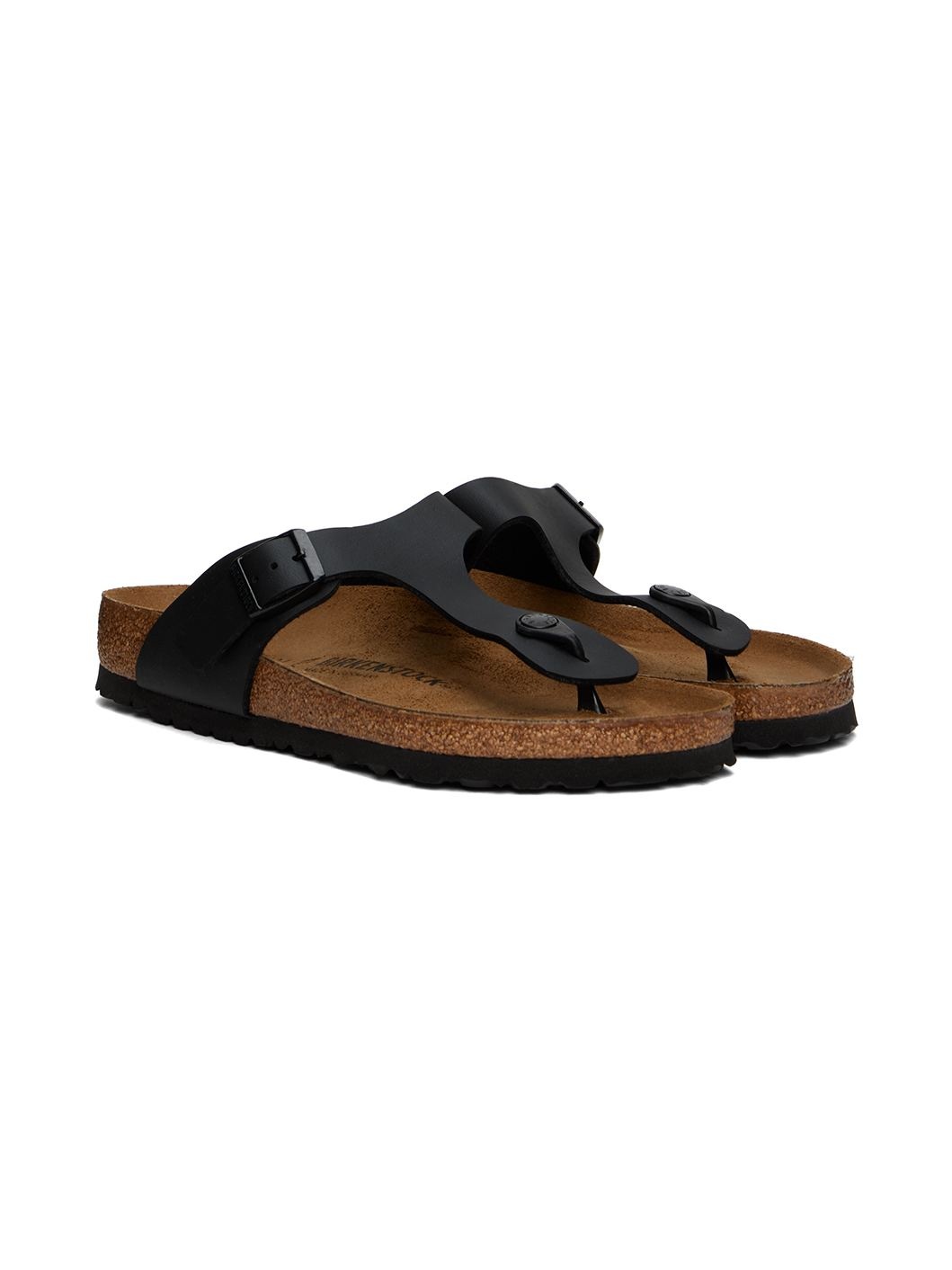 Black Gizeh Sandals - 4