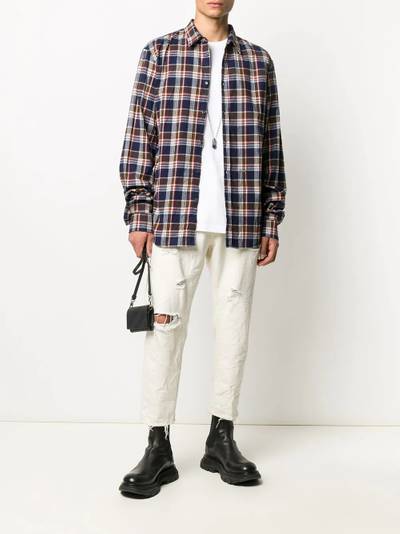 DSQUARED2 check print shirt outlook