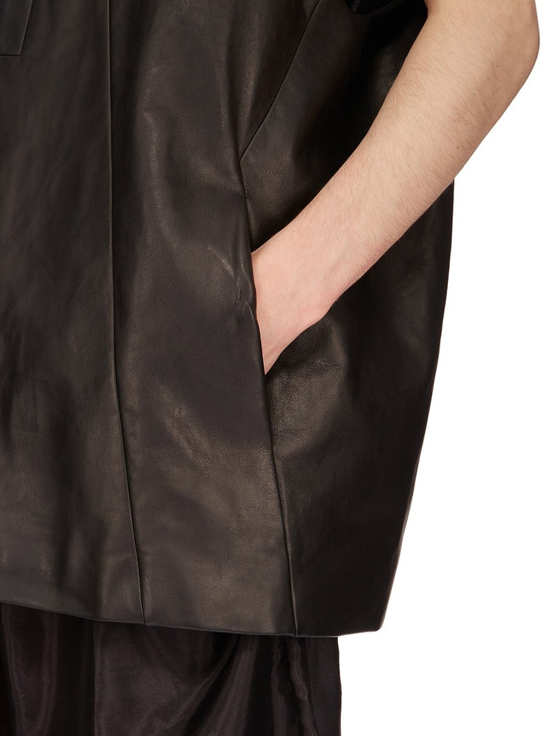 leather zipped gilet 7