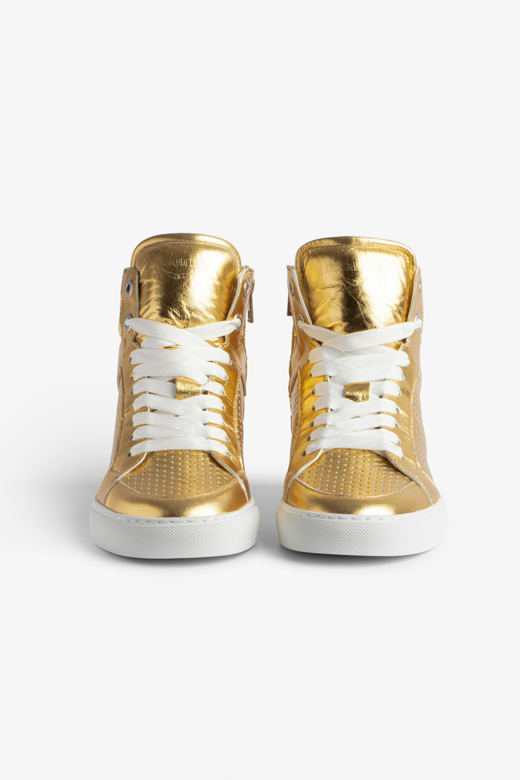 ZV1747 High Flash Vintage Metal Sneakers - 3