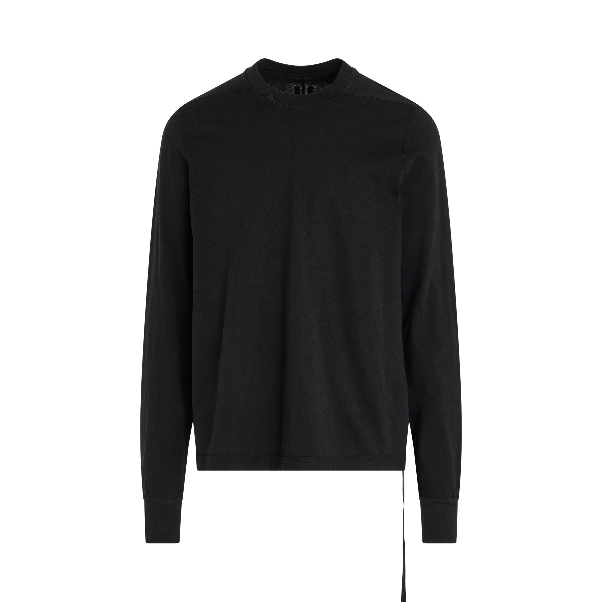Cotton Crewneck Sweatshirt in Black - 1
