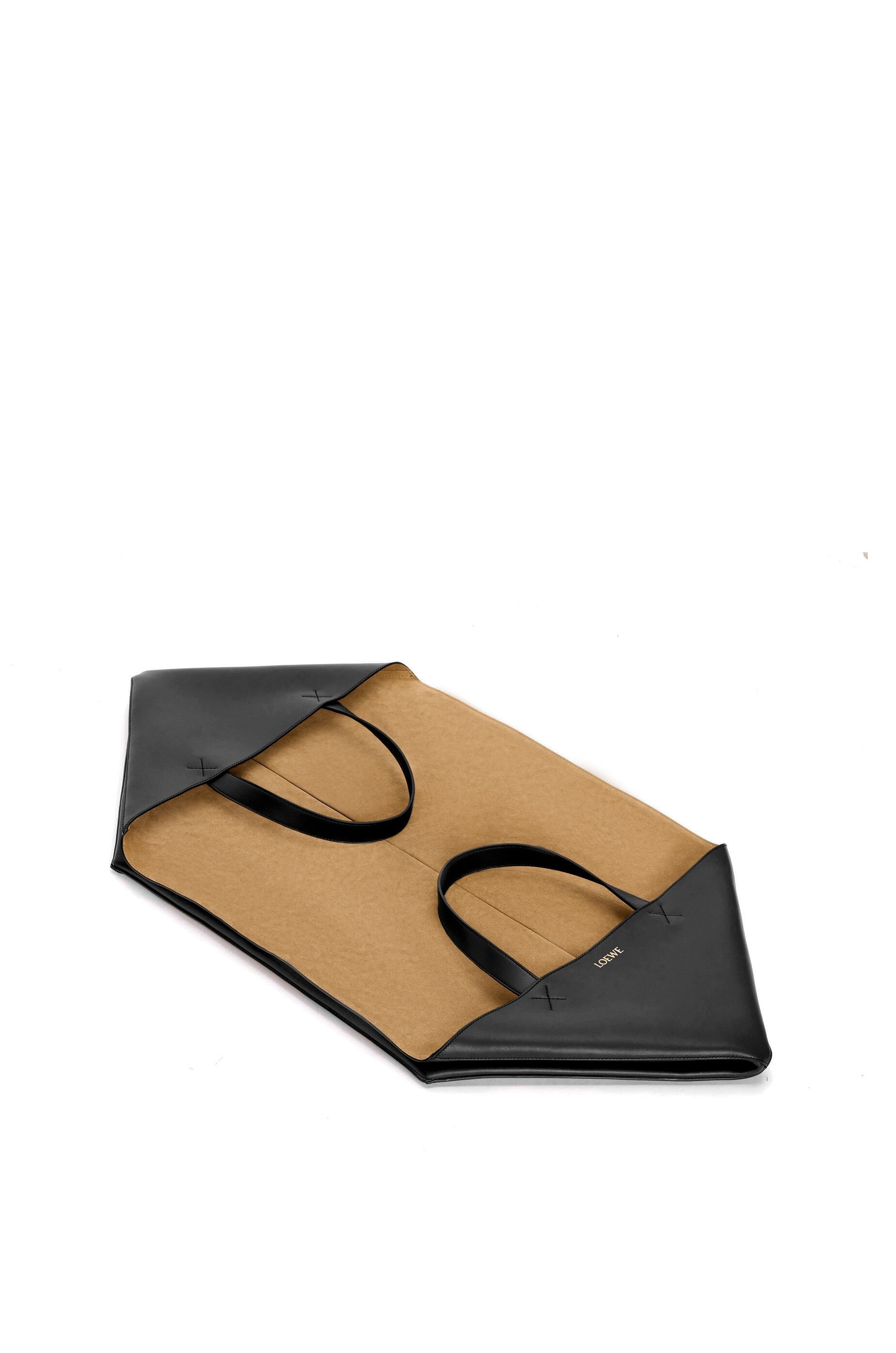 XXL Puzzle Fold Tote in shiny calfskin - 6
