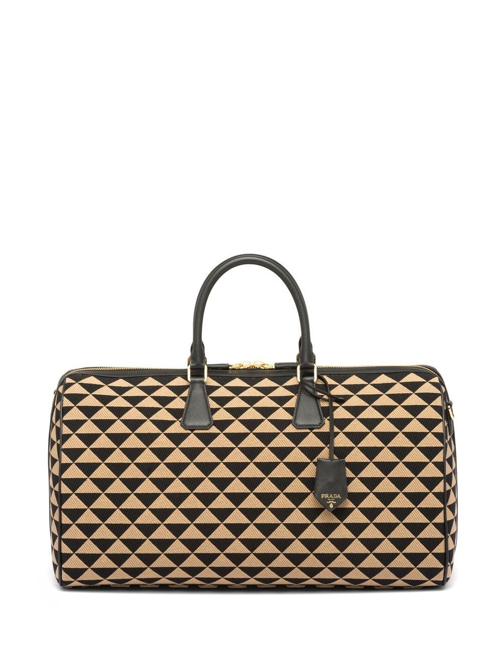 Symbole embroidered fabric travel bag - 3