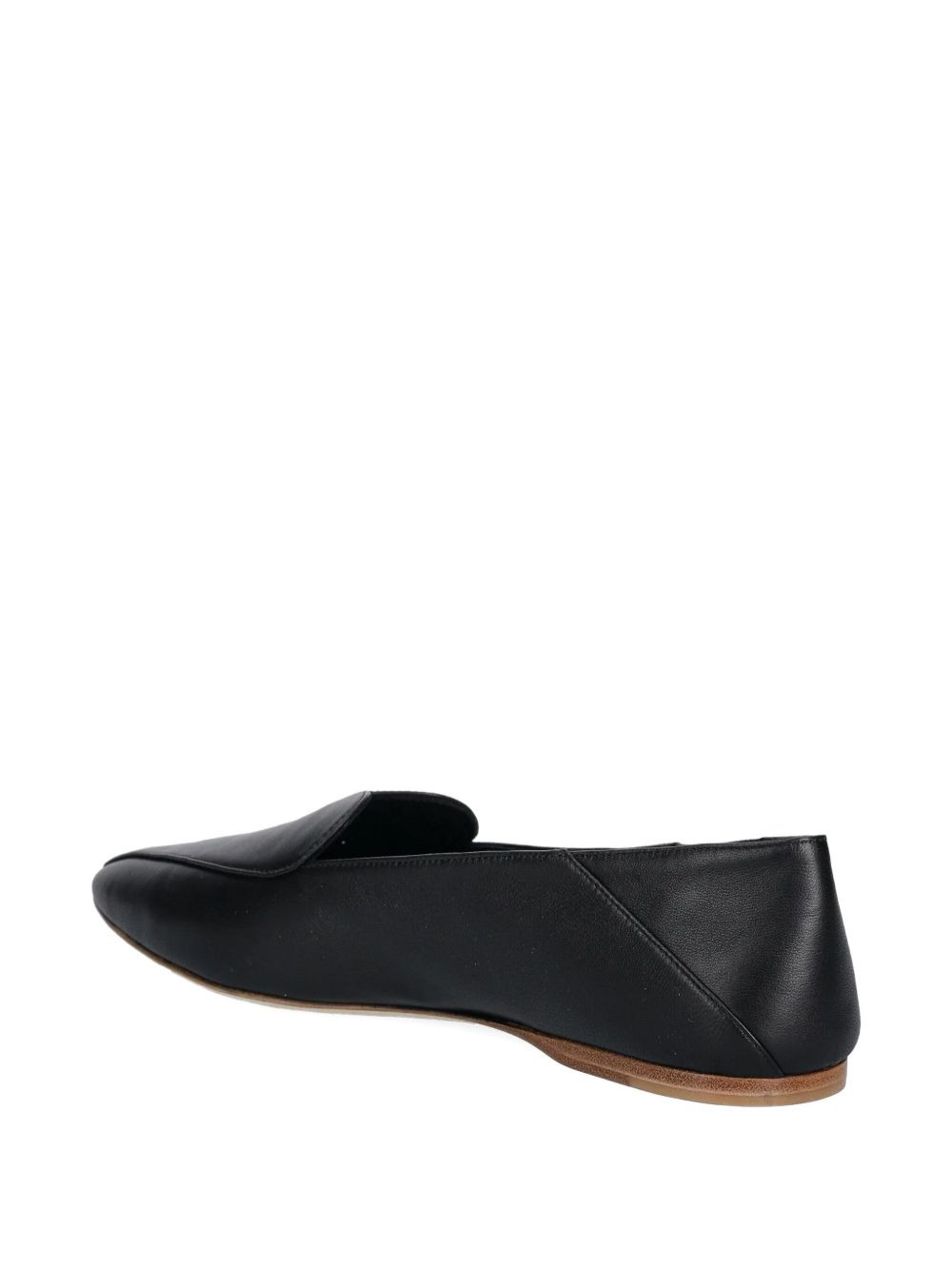 Heart pointed-toe leather loafers - 3