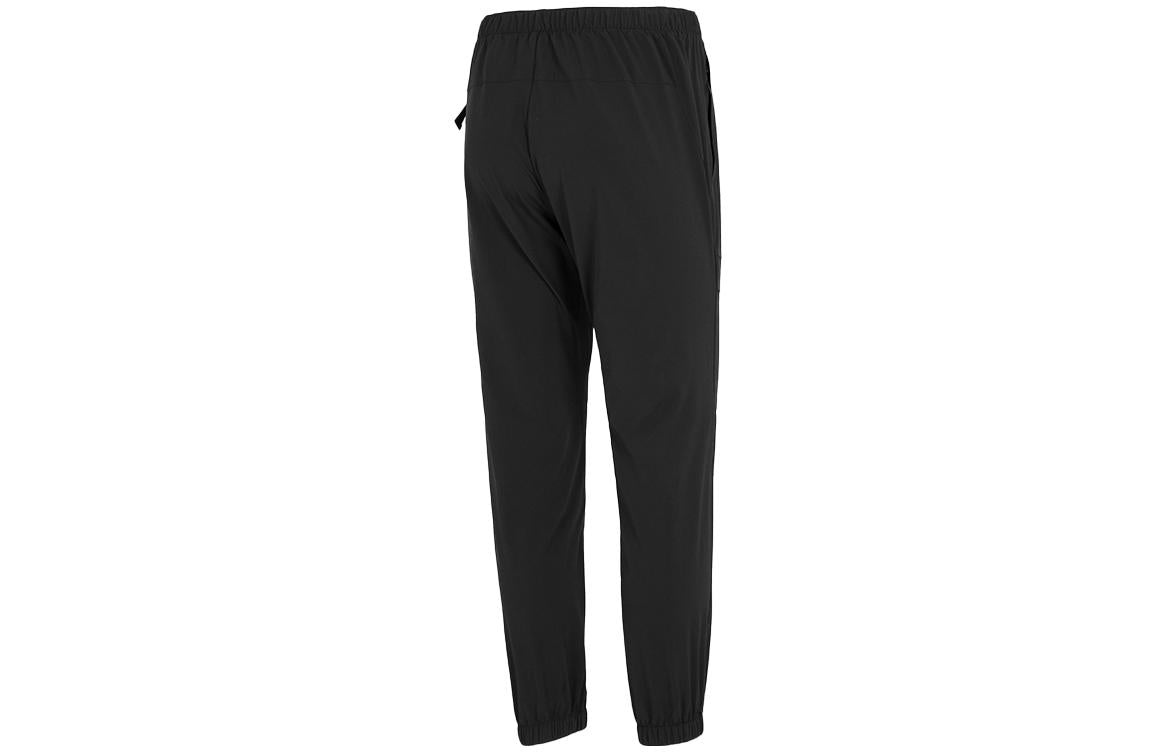 Men's adidas Solid Color Bundle Feet Woven Casual Sports Pants/Trousers/Joggers Black HE7362 - 2