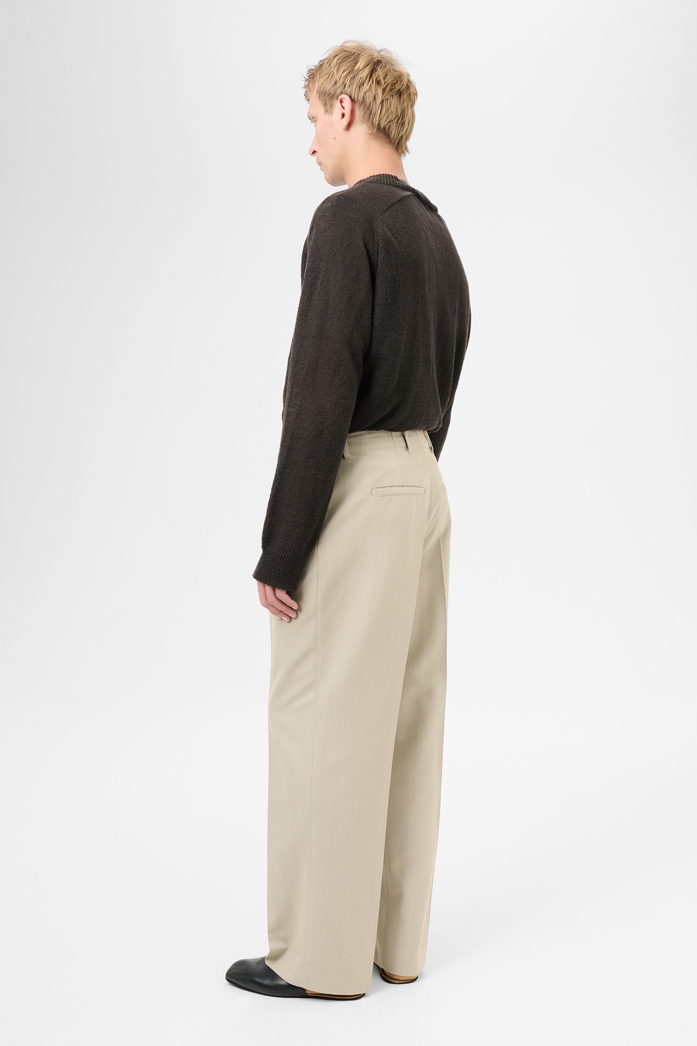Borrowed Chino Lucid Pistachio Rural Wool - 4