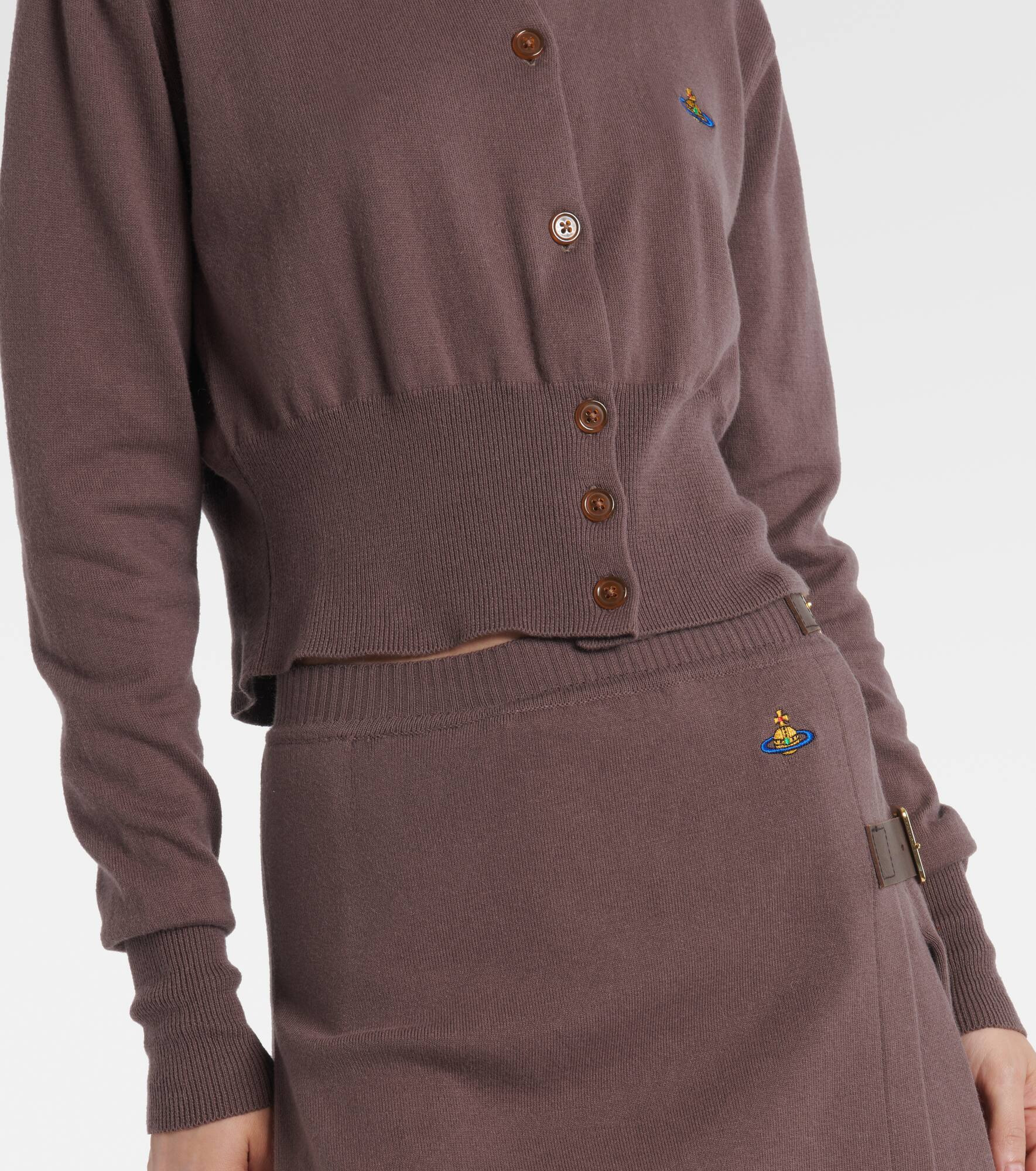 Orb cotton and cashmere cardigan - 5