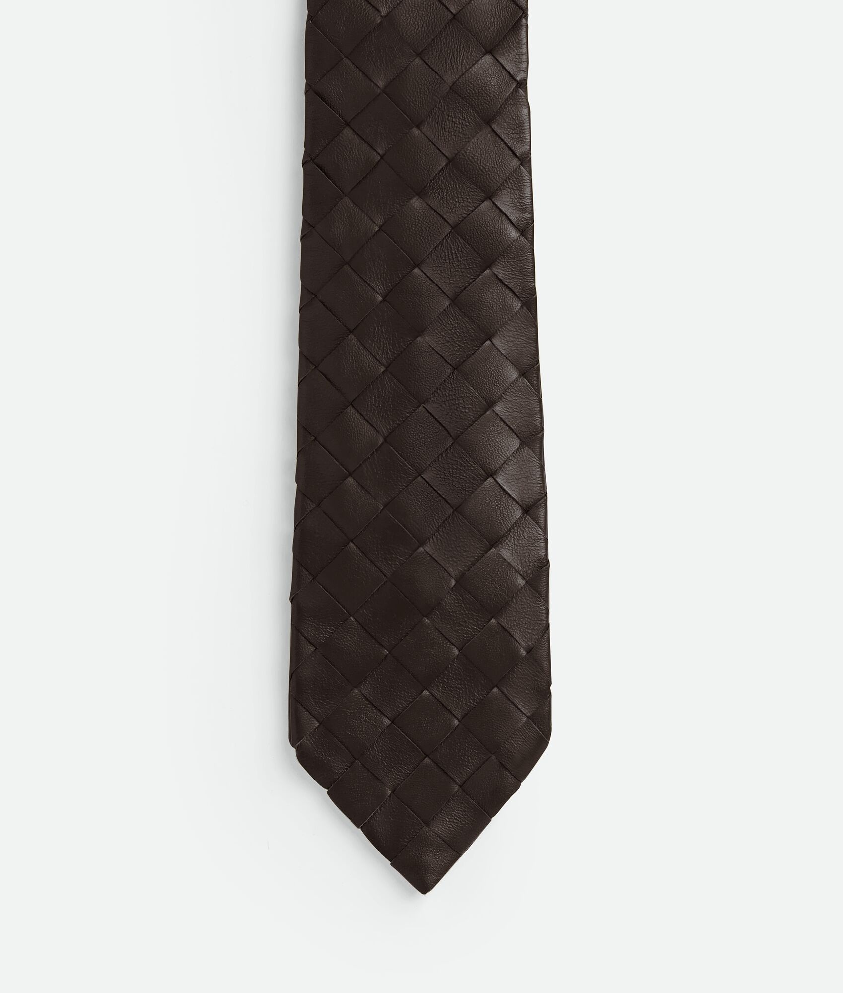 Intrecciato Leather Tie - 1