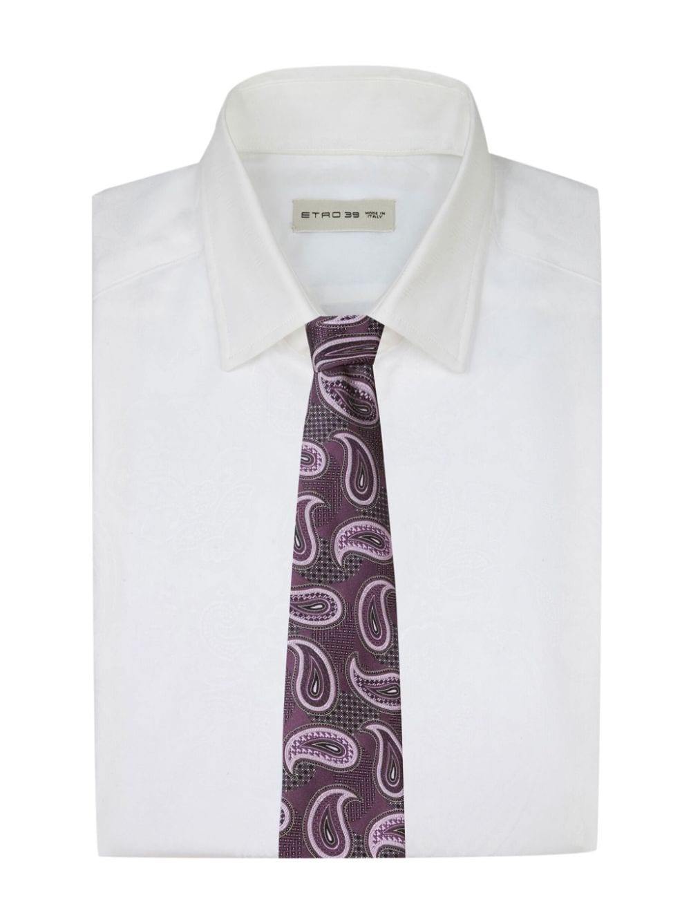 paisley-jacquard silk tie - 3