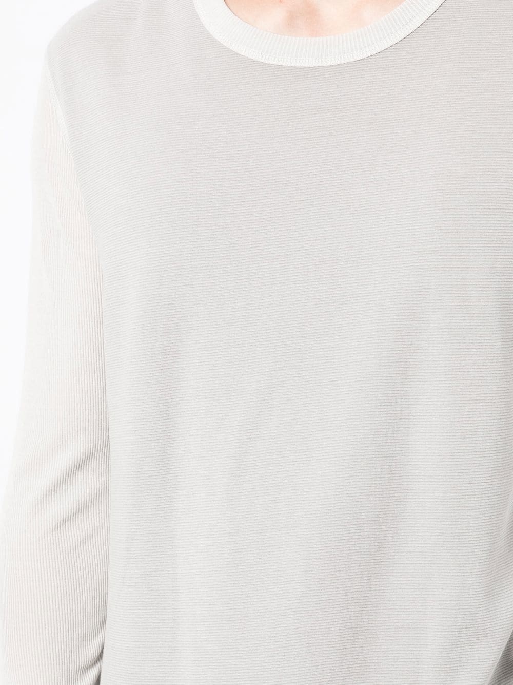 cotton round-neck long-sleeve T-shirt - 5