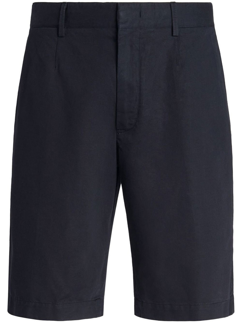 Summer cotton-linen chino shorts 1