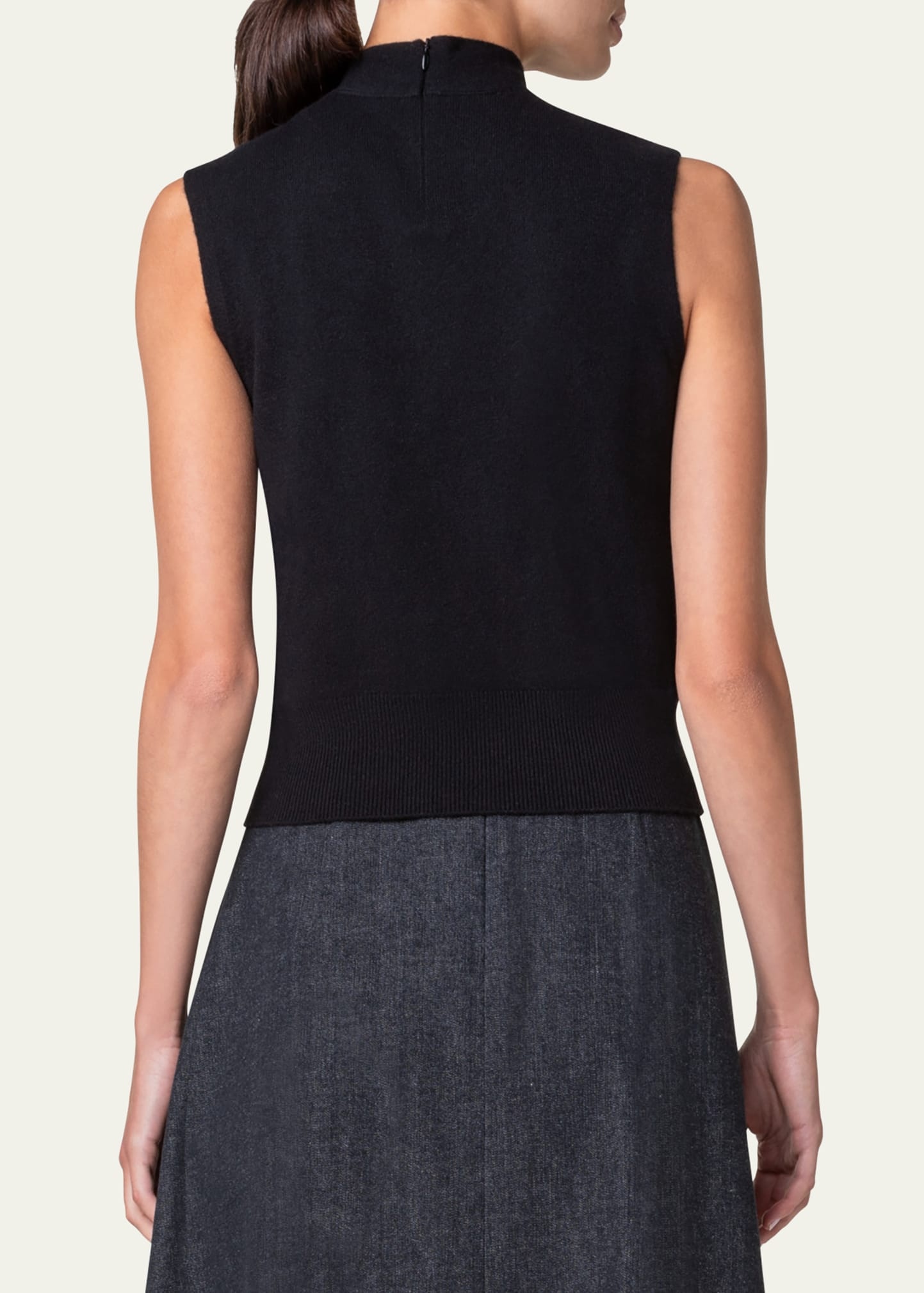 Knotted Cashmere Sleeveless Sweater - 3