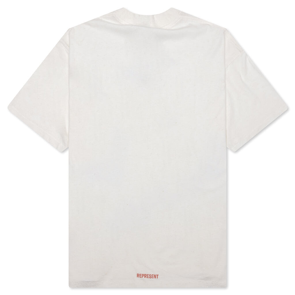 INITIAL STAR T-SHIRT - FLAT WHITE - 2