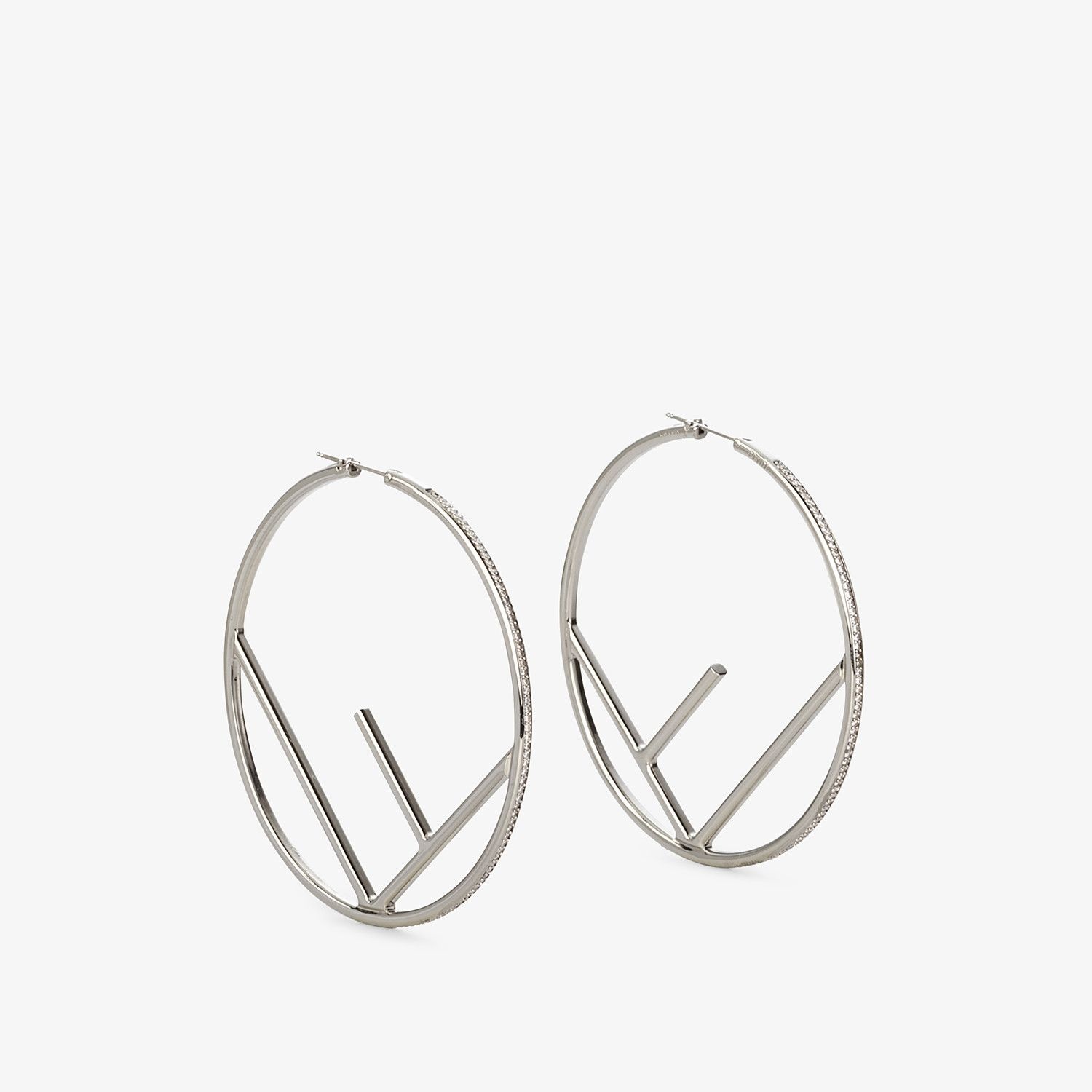 Silver-colored earrings - 1