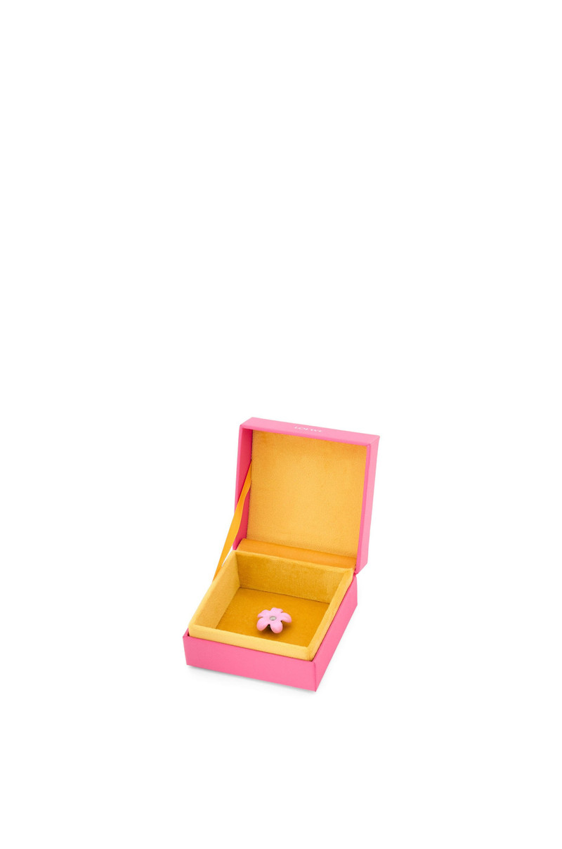 Flower Hat pendant in sterling silver 4